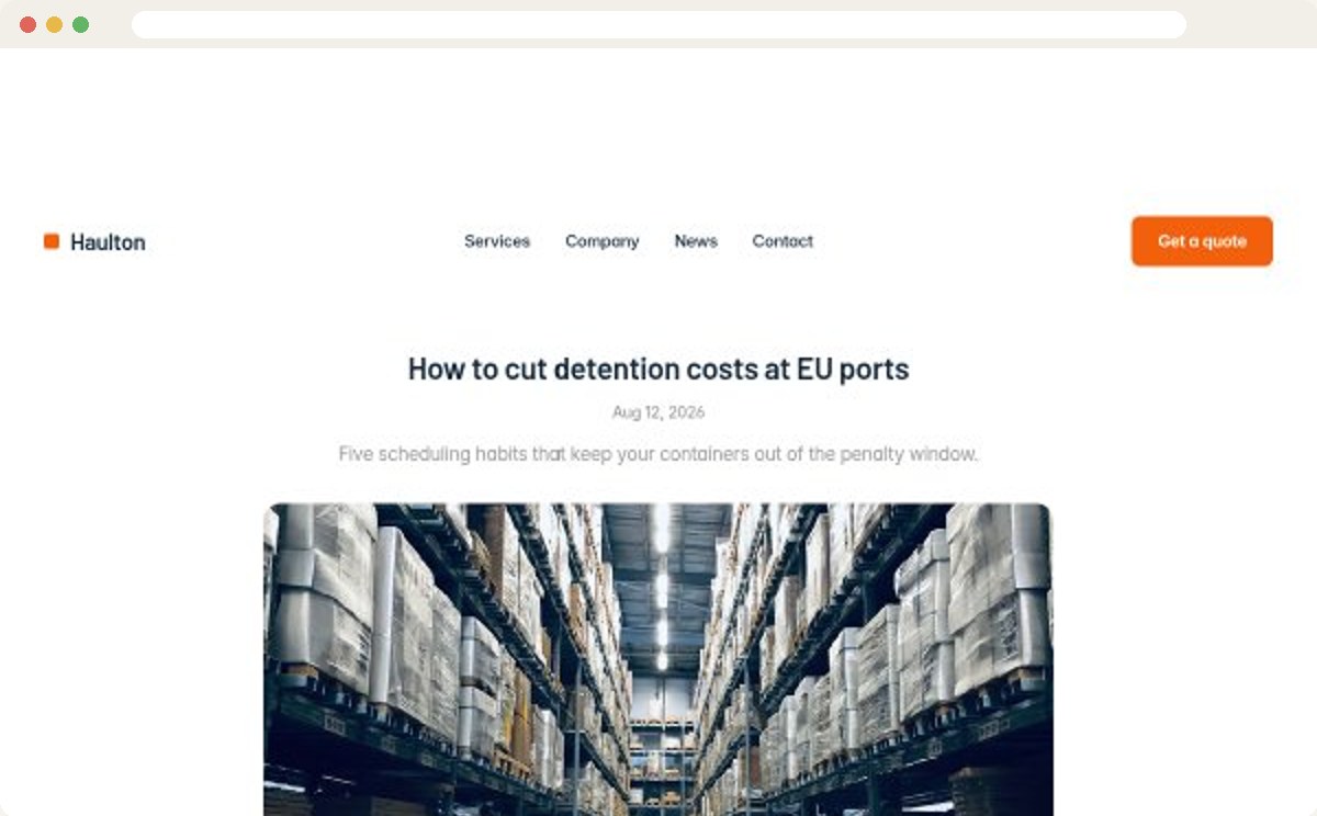 Article template